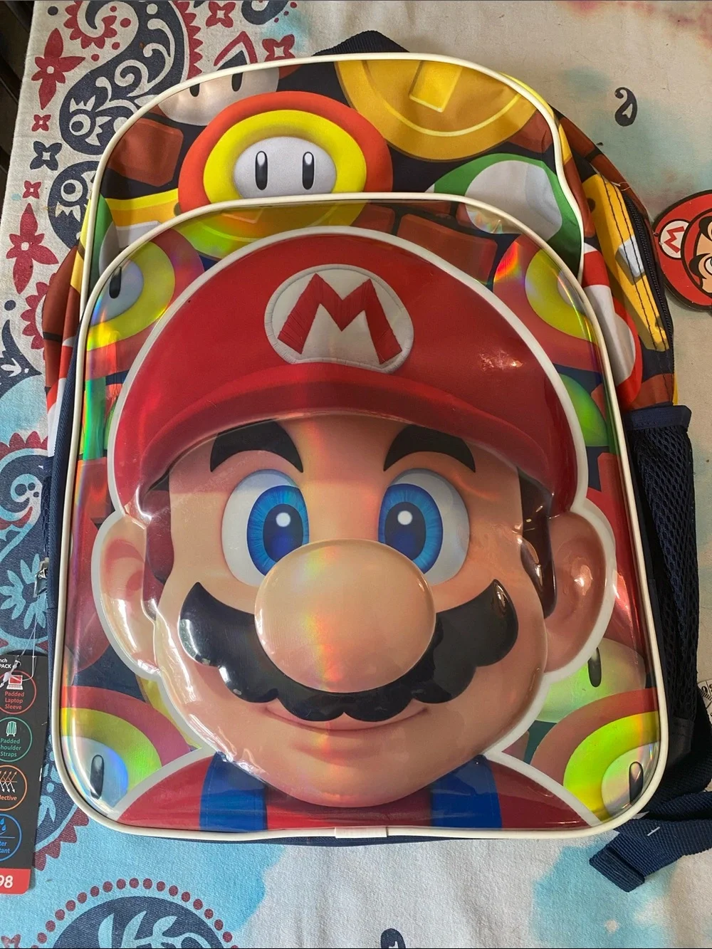 Super Mario backpack school book bag